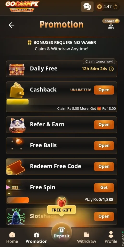 GoCashPK Game